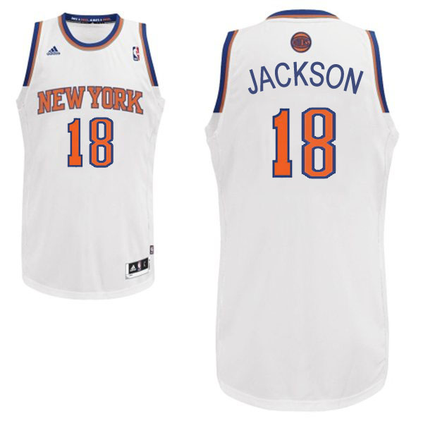 Men's  New York Knicks #18 Philip Jackson Swingman Home White Jersey